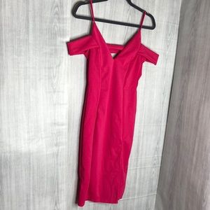 Fashion nova Hot pink midi dress